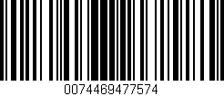Código de barras (EAN, GTIN, SKU, ISBN): '0074469477574'