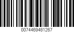 Código de barras (EAN, GTIN, SKU, ISBN): '0074469481267'
