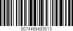 Código de barras (EAN, GTIN, SKU, ISBN): '0074469483513'