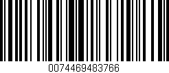 Código de barras (EAN, GTIN, SKU, ISBN): '0074469483766'