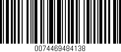 Código de barras (EAN, GTIN, SKU, ISBN): '0074469484138'