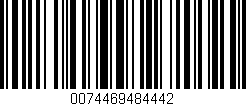 Código de barras (EAN, GTIN, SKU, ISBN): '0074469484442'