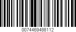 Código de barras (EAN, GTIN, SKU, ISBN): '0074469488112'