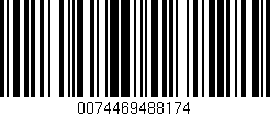 Código de barras (EAN, GTIN, SKU, ISBN): '0074469488174'
