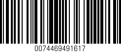 Código de barras (EAN, GTIN, SKU, ISBN): '0074469491617'