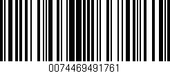 Código de barras (EAN, GTIN, SKU, ISBN): '0074469491761'