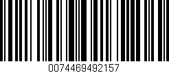 Código de barras (EAN, GTIN, SKU, ISBN): '0074469492157'