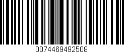 Código de barras (EAN, GTIN, SKU, ISBN): '0074469492508'