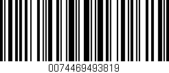 Código de barras (EAN, GTIN, SKU, ISBN): '0074469493819'