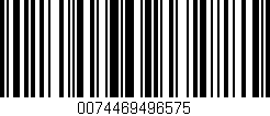 Código de barras (EAN, GTIN, SKU, ISBN): '0074469496575'