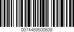 Código de barras (EAN, GTIN, SKU, ISBN): '0074469500609'