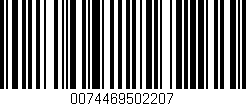 Código de barras (EAN, GTIN, SKU, ISBN): '0074469502207'