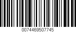 Código de barras (EAN, GTIN, SKU, ISBN): '0074469507745'