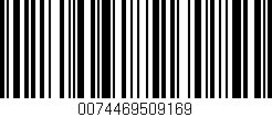 Código de barras (EAN, GTIN, SKU, ISBN): '0074469509169'