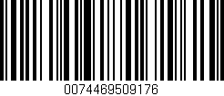 Código de barras (EAN, GTIN, SKU, ISBN): '0074469509176'