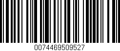 Código de barras (EAN, GTIN, SKU, ISBN): '0074469509527'