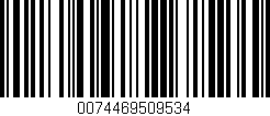 Código de barras (EAN, GTIN, SKU, ISBN): '0074469509534'