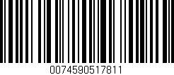 Código de barras (EAN, GTIN, SKU, ISBN): '0074590517811'