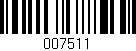 Código de barras (EAN, GTIN, SKU, ISBN): '007511'