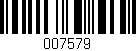 Código de barras (EAN, GTIN, SKU, ISBN): '007579'