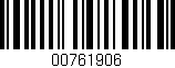 Código de barras (EAN, GTIN, SKU, ISBN): '00761906'