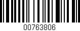 Código de barras (EAN, GTIN, SKU, ISBN): '00763806'