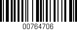 Código de barras (EAN, GTIN, SKU, ISBN): '00764706'
