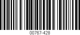 Código de barras (EAN, GTIN, SKU, ISBN): '00767-428'