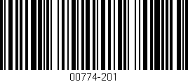 Código de barras (EAN, GTIN, SKU, ISBN): '00774-201'