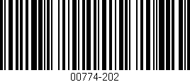 Código de barras (EAN, GTIN, SKU, ISBN): '00774-202'