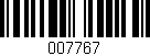 Código de barras (EAN, GTIN, SKU, ISBN): '007767'