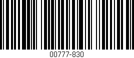 Código de barras (EAN, GTIN, SKU, ISBN): '00777-830'