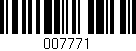 Código de barras (EAN, GTIN, SKU, ISBN): '007771'