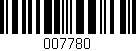 Código de barras (EAN, GTIN, SKU, ISBN): '007780'