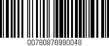 Código de barras (EAN, GTIN, SKU, ISBN): '00780876990048'