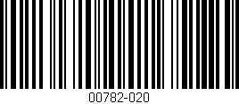 Código de barras (EAN, GTIN, SKU, ISBN): '00782-020'