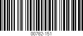 Código de barras (EAN, GTIN, SKU, ISBN): '00782-151'