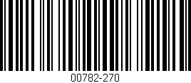Código de barras (EAN, GTIN, SKU, ISBN): '00782-270'