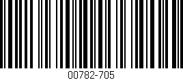 Código de barras (EAN, GTIN, SKU, ISBN): '00782-705'