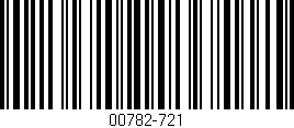 Código de barras (EAN, GTIN, SKU, ISBN): '00782-721'
