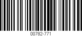 Código de barras (EAN, GTIN, SKU, ISBN): '00782-771'