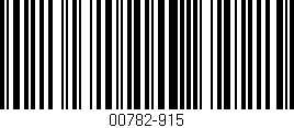 Código de barras (EAN, GTIN, SKU, ISBN): '00782-915'
