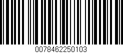 Código de barras (EAN, GTIN, SKU, ISBN): '0078462250103'