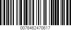 Código de barras (EAN, GTIN, SKU, ISBN): '0078462470617'