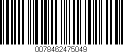 Código de barras (EAN, GTIN, SKU, ISBN): '0078462475049'
