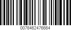 Código de barras (EAN, GTIN, SKU, ISBN): '0078462476664'