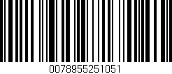 Código de barras (EAN, GTIN, SKU, ISBN): '0078955251051'