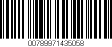 Código de barras (EAN, GTIN, SKU, ISBN): '00789971435058'