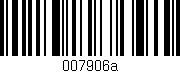 Código de barras (EAN, GTIN, SKU, ISBN): '007906a'
