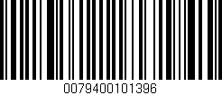 Código de barras (EAN, GTIN, SKU, ISBN): '0079400101396'